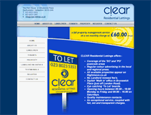 Tablet Screenshot of clear-lettings.co.uk